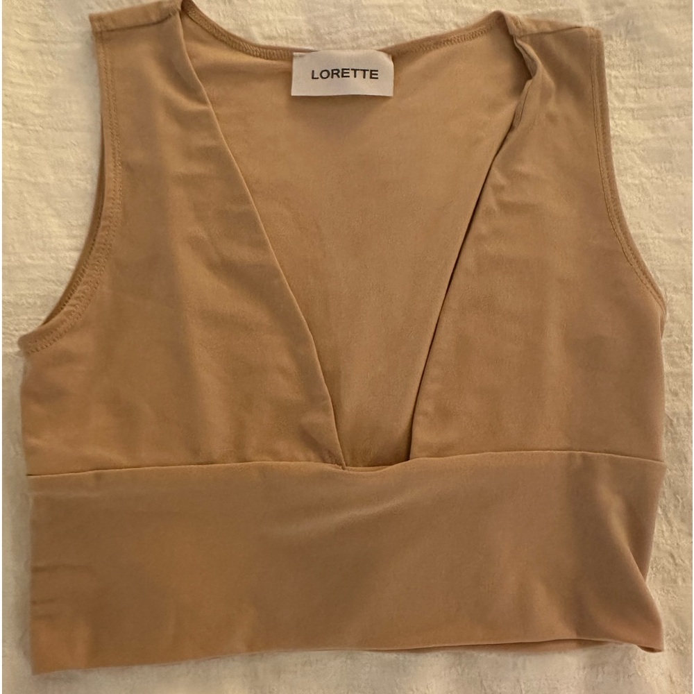 Deep V undercut blouse